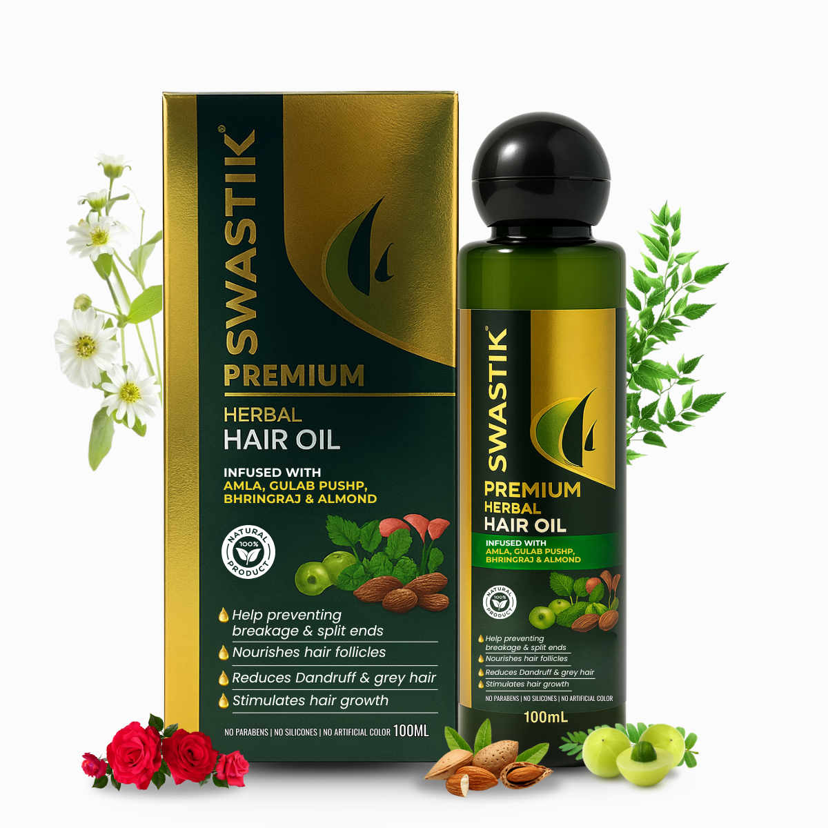 Ayushleaf Hair Oil – Ayurvedic Hair Oil for Hair Growth