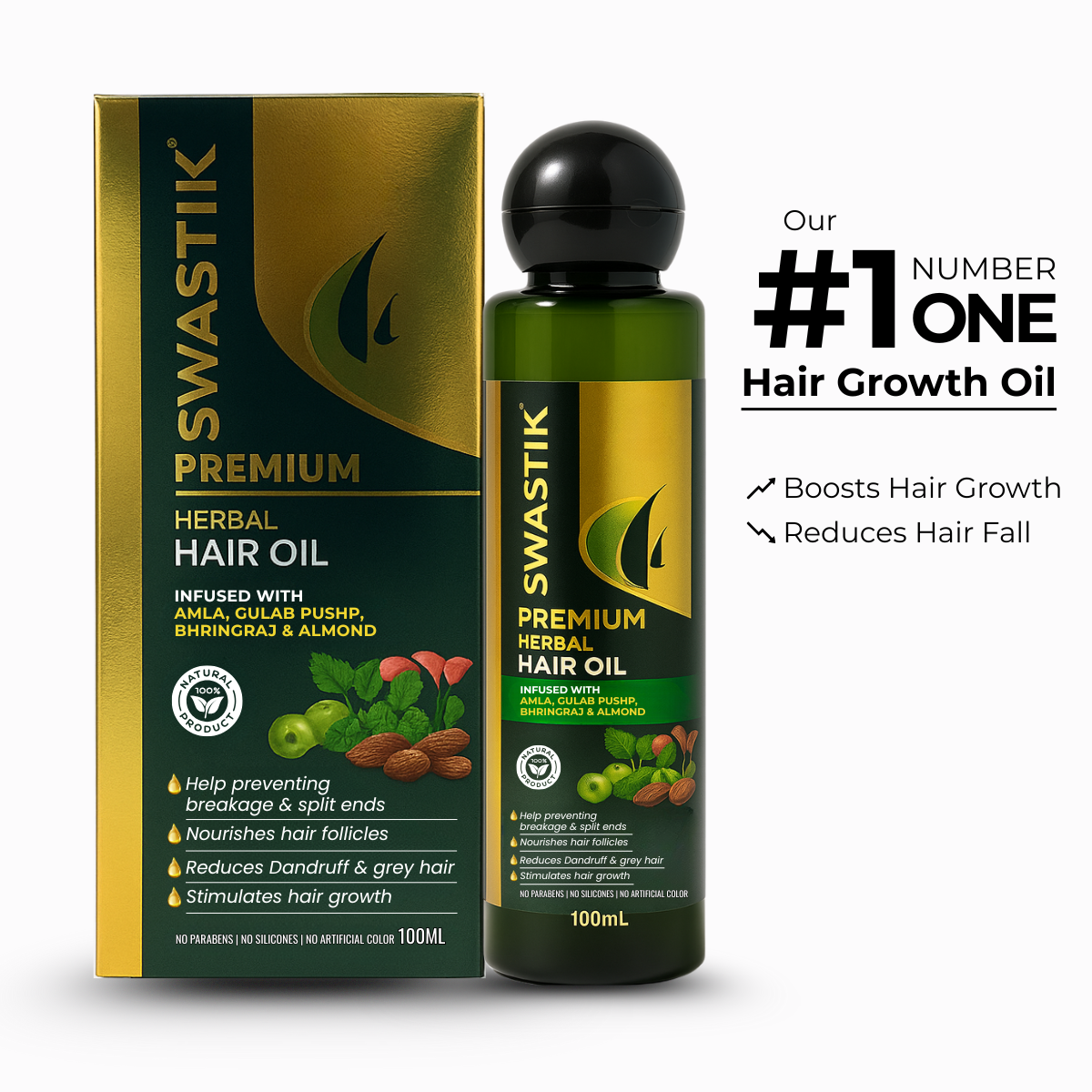 Ayushleaf Hair Oil – Ayurvedic Hair Oil for Hair Growth